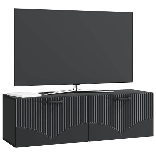 Seinälle asennettava TV-kaappi Musta 98 x 31 x 30 cm