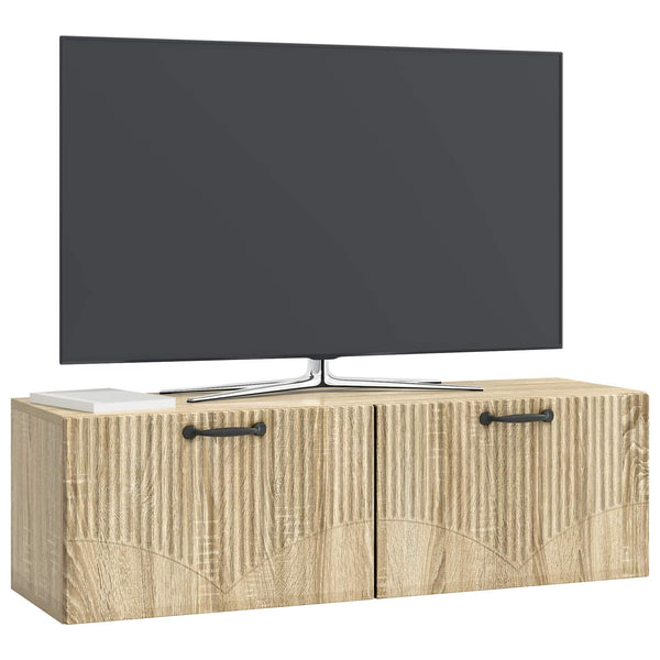 Seinälle asennettava TV-kaappi Sonoma-tammi 98 x 31 x 30 cm