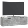 Seinälle asennettava TV-kaappi Betoninharmaa 98 x 31 x 30 cm