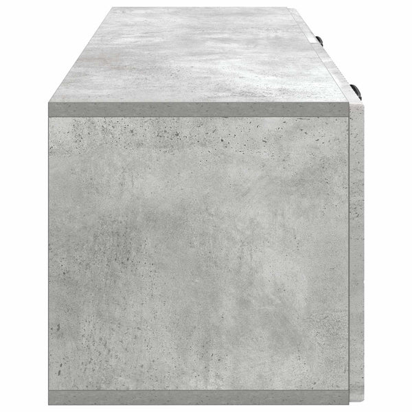 Seinälle asennettava TV-kaappi Betoninharmaa 98 x 31 x 30 cm
