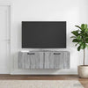 Seinälle asennettava TV-kaappi Harmaa sonoma 98 x 31 x 30 cm