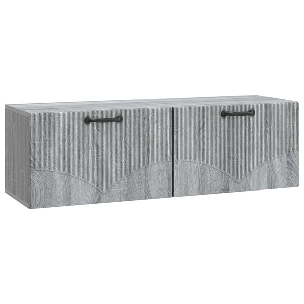 Seinälle asennettava TV-kaappi Harmaa sonoma 98 x 31 x 30 cm