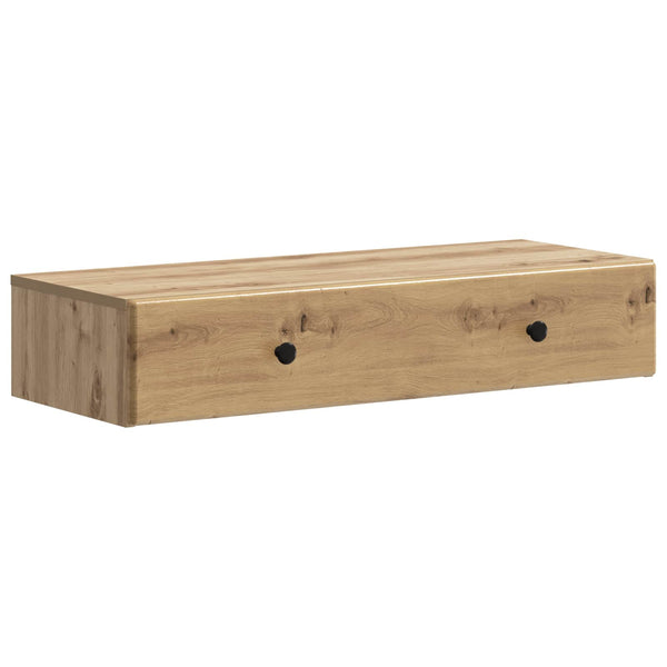 Seinälle Asennettava Sivupöytä 87,5 x 34,5 x 17 cm Tekninen puu