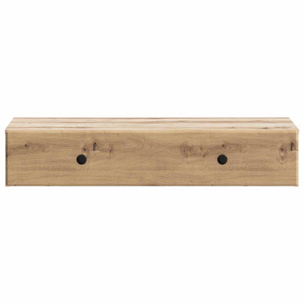 Seinälle Asennettava Sivupöytä 87,5 x 34,5 x 17 cm Tekninen puu
