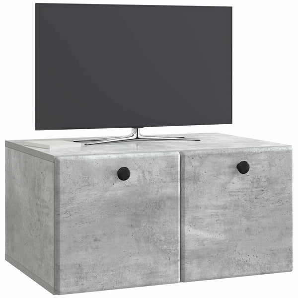 Seinälle asennettava TV-kaappi 59,5 x 41 x 30 cm Betoninharmaa