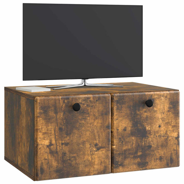 Seinälle asennettava TV-kaappi 59,5 x 41 x 30 cm Savutammi