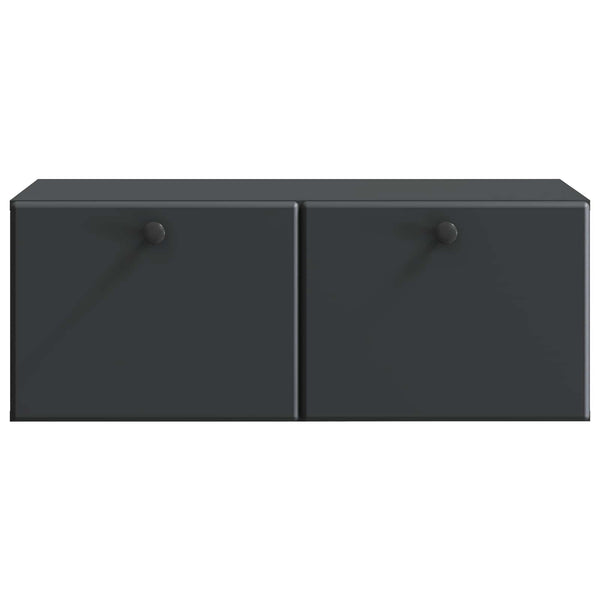Seinälle asennettava TV-kaappi 78,5 x 41 x 30 cm Musta