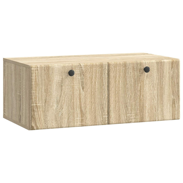 Seinälle asennettava TV-kaappi 78,5 x 41 x 30 cm Sonoma-tammi