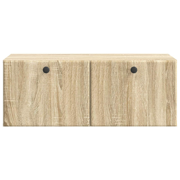 Seinälle asennettava TV-kaappi 78,5 x 41 x 30 cm Sonoma-tammi