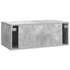 Seinälle asennettava TV-kaappi 78,5 x 41 x 30 cm Betoninharmaa