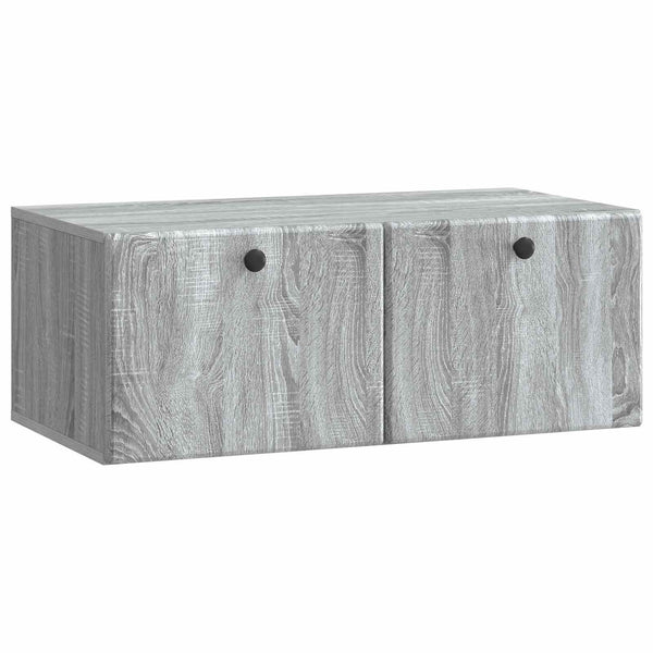 Seinälle asennettava TV-kaappi 78,5 x 41 x 30 cm Harmaa Sonoma
