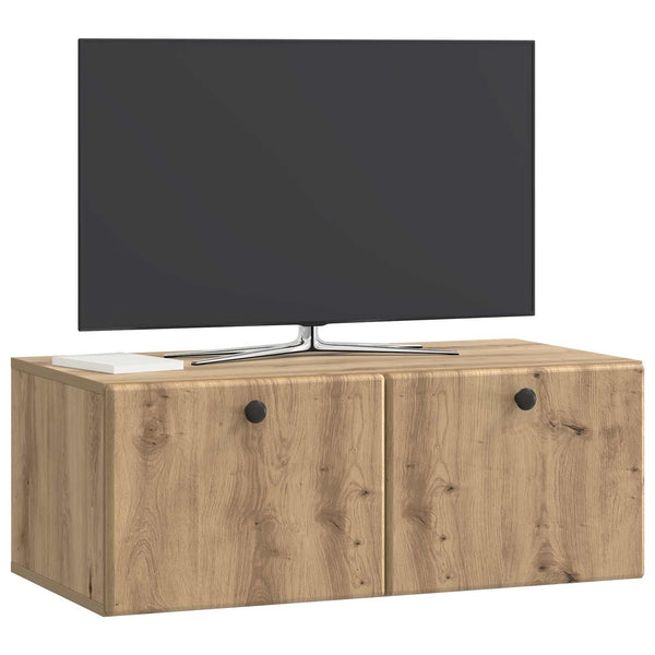 Seinälle asennettava TV-kaappi 78,5 x 41 x 30 cm Artisaanitammi