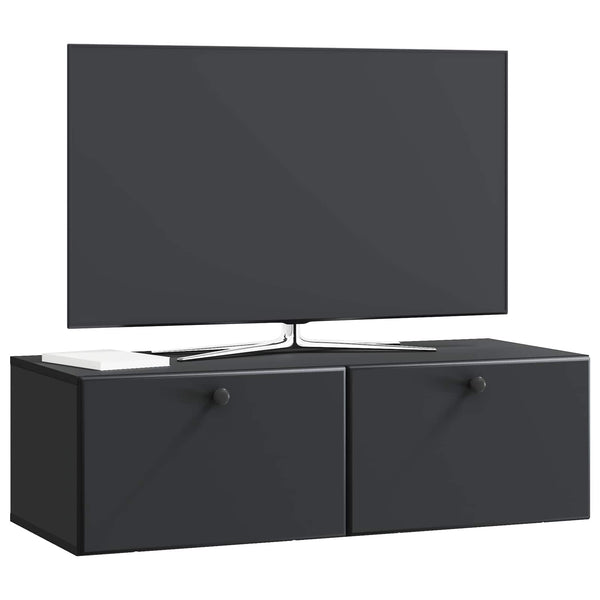 Seinälle asennettava TV-kaappi 98 x 41 x 30 cm Musta