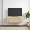 Seinälle asennettava TV-kaappi 98 x 41 x 30 cm Sonoma-tammi