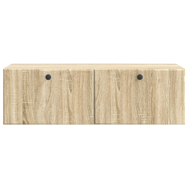 Seinälle asennettava TV-kaappi 98 x 41 x 30 cm Sonoma-tammi