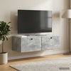 Seinälle asennettava TV-kaappi 98 x 41 x 30 cm Betoninharmaa