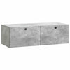 Seinälle asennettava TV-kaappi 98 x 41 x 30 cm Betoninharmaa
