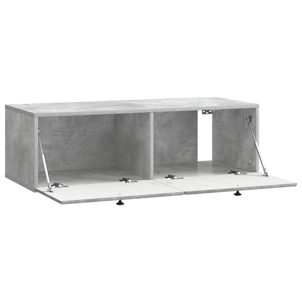 Seinälle asennettava TV-kaappi 98 x 41 x 30 cm Betoninharmaa