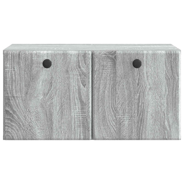 Seinälle asennettava TV-kaappi 59,5 x 31 x 30 cm Harmaa Sonoma