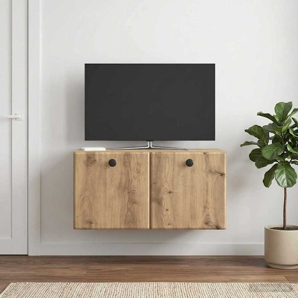 Seinälle asennettava TV-kaappi 59,5 x 31 x 30 cm Artisaanitammi