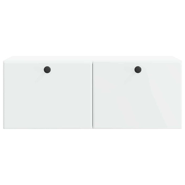 Seinälle asennettava TV-kaappi 78,5 x 31 x 30 cm valkoinen