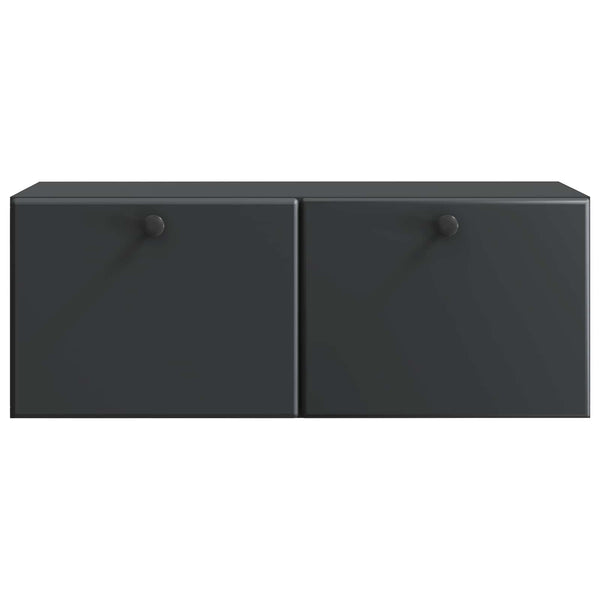 Seinälle asennettava TV-kaappi 78,5 x 31 x 30 cm Musta