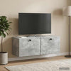 Seinälle asennettava TV-kaappi 78,5 x 31 x 30 cm Betoninharmaa