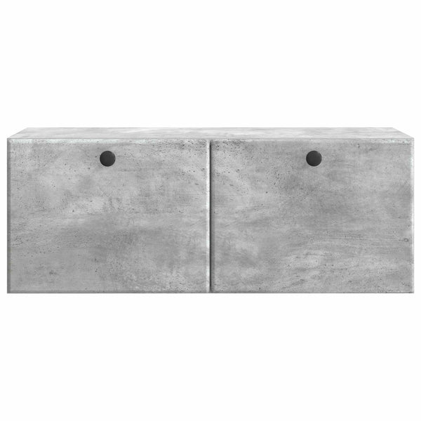 Seinälle asennettava TV-kaappi 78,5 x 31 x 30 cm Betoninharmaa