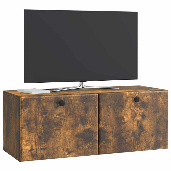 Seinälle asennettava TV-kaappi 78,5 x 31 x 30 cm Savutammi