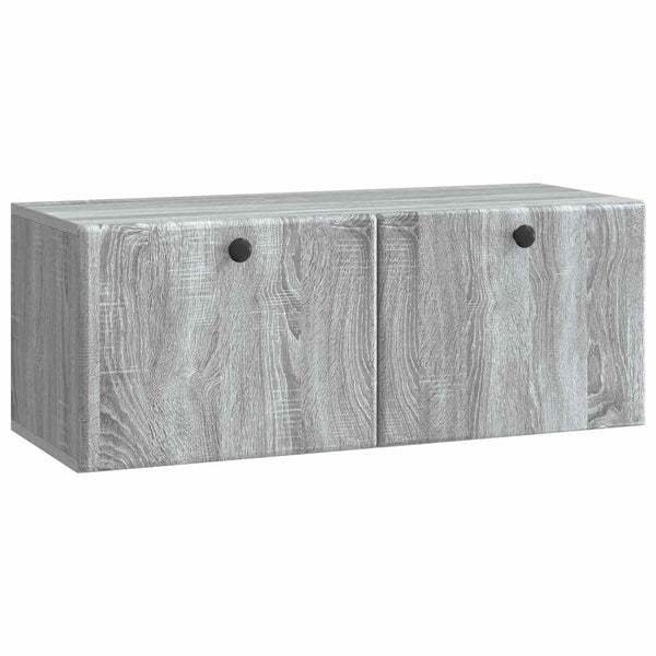 Seinälle asennettava TV-kaappi 78,5 x 31 x 30 cm Harmaa Sonoma