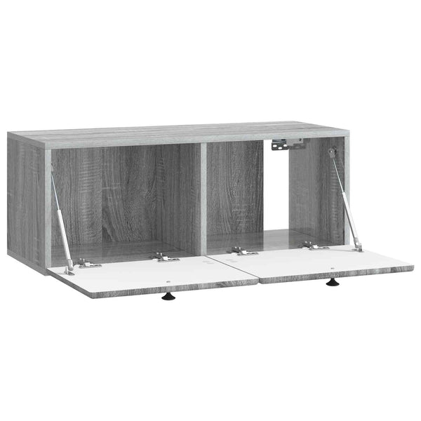 Seinälle asennettava TV-kaappi 78,5 x 31 x 30 cm Harmaa Sonoma