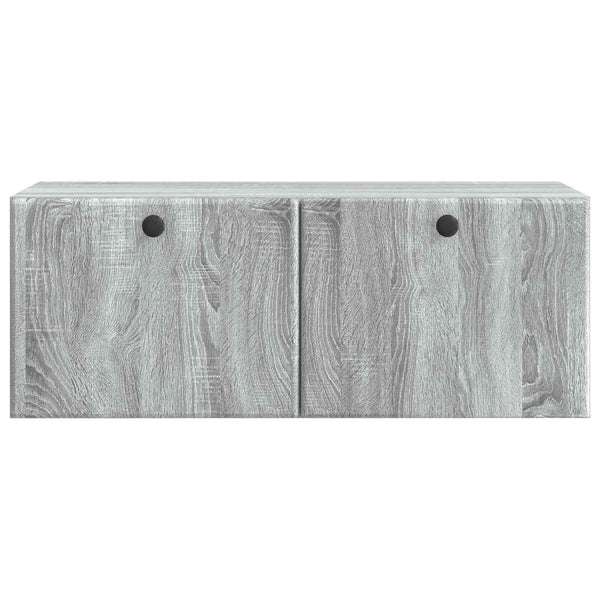 Seinälle asennettava TV-kaappi 78,5 x 31 x 30 cm Harmaa Sonoma