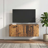 Seinälle asennettava TV-kaappi 78,5 x 31 x 30 cm Vanha puu