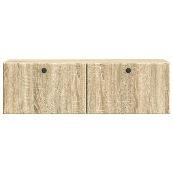 Seinälle asennettava TV-kaappi 98 x 31 x 30 cm Sonoma-tammi