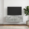 Seinälle asennettava TV-kaappi 98 x 31 x 30 cm Betoninharmaa