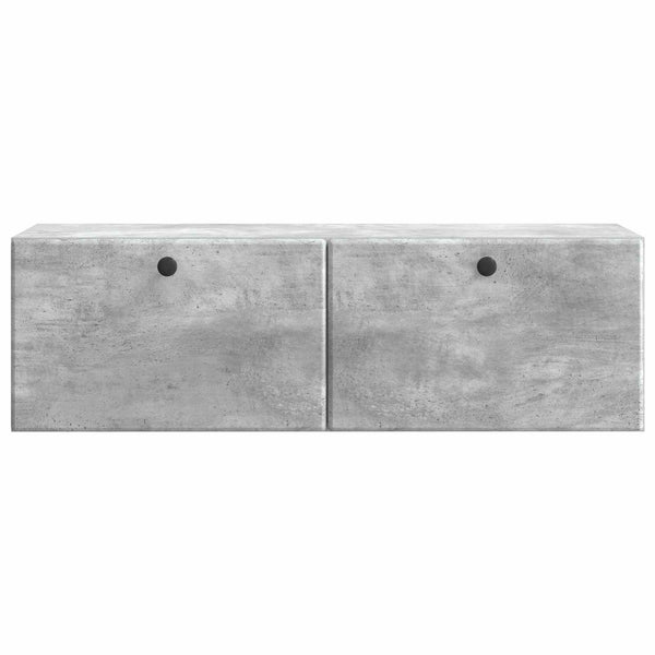 Seinälle asennettava TV-kaappi 98 x 31 x 30 cm Betoninharmaa