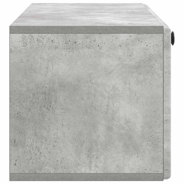 Seinälle asennettava TV-kaappi 98 x 31 x 30 cm Betoninharmaa