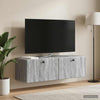 Seinälle asennettava TV-kaappi 98 x 31 x 30 cm Harmaa Sonoma