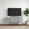 Seinälle asennettava TV-kaappi 98 x 31 x 30 cm Harmaa Sonoma