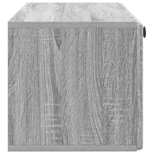 Seinälle asennettava TV-kaappi 98 x 31 x 30 cm Harmaa Sonoma
