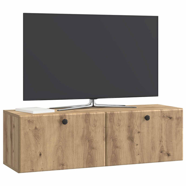 Seinälle asennettava TV-kaappi 98 x 31 x 30 cm Artisaanitammi
