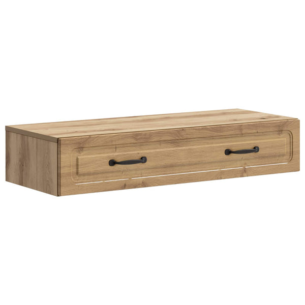 Seinälle Asennettava Sivupöytä 87,5 x 34,5 x 17 cm Tekninen puu