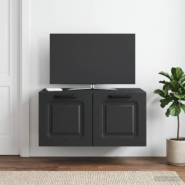 Seinälle asennettava TV-kaappi Musta 59,5 x 41 x 30 cm