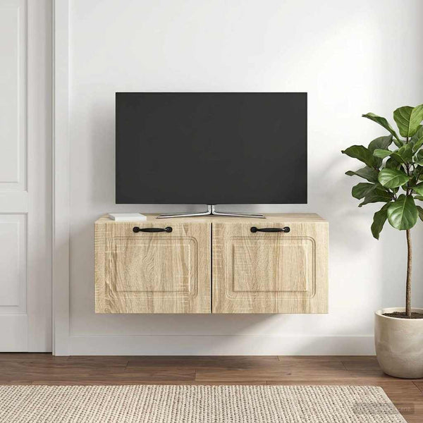 Seinälle asennettava TV-kaappi Sonoma-tammi 78,5 x 41 x 30 cm