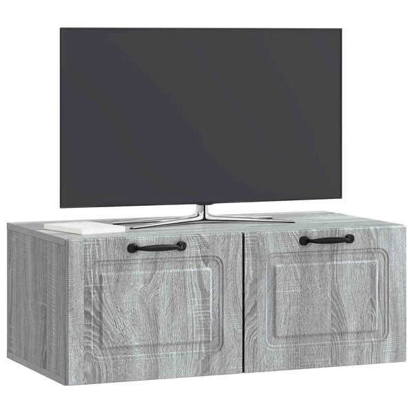 Seinälle asennettava TV-kaappi Harmaa sonoma 78,5 x 41 x 30 cm