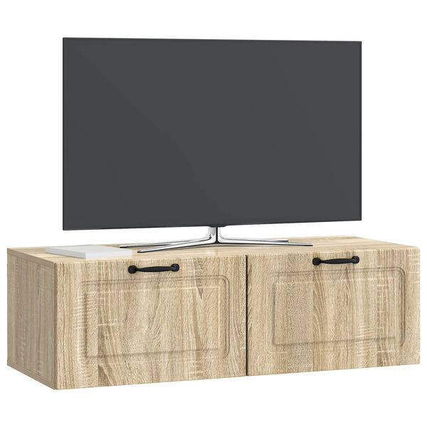 Seinälle asennettava TV-kaappi Sonoma-tammi 98 x 41 x 30 cm