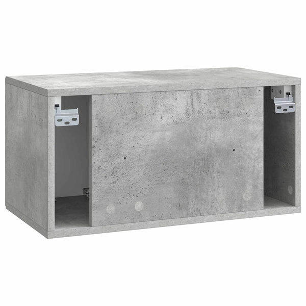 Seinälle asennettava TV-kaappi Betoninharmaa 59,5 x 31 x 30 cm