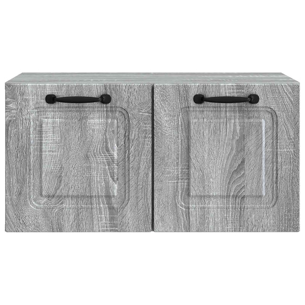 Seinälle asennettava TV-kaappi Harmaa sonoma 59,5 x 31 x 30 cm
