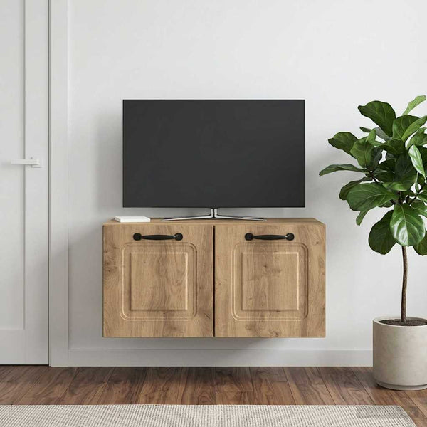 Seinälle asennettava TV-kaappi 59,5 x 31 x 30 cm Artisaanitammi