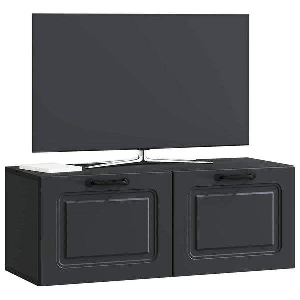 Seinälle asennettava TV-kaappi Musta 78,5 x 31 x 30 cm